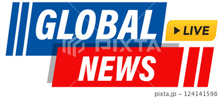 Global News Live Broadcast Logo Global News Live Broadcast Logo 124141598