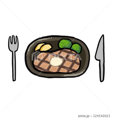 ステーキのイラスト 124142021