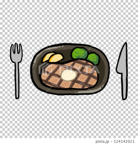 ステーキのイラスト 124142021