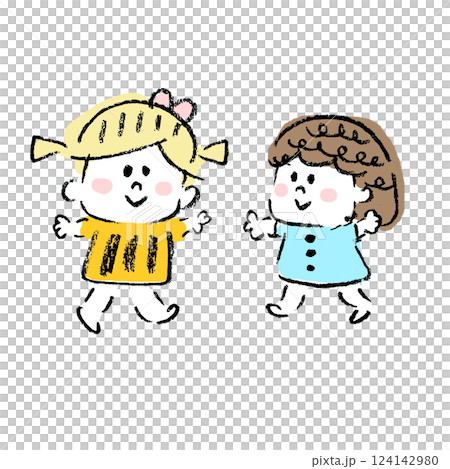 Happy children playing 124142980