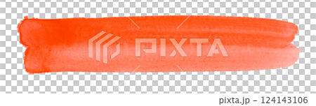 red brush isolated on transparent background 124143106