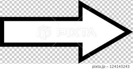 白と黒の矢印です 白と黒の矢印です 124143243