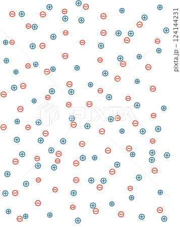 プラスイオンとマイナスイオンの背景 プラスイオンとマイナスイオンの背景 124144231