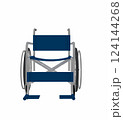 前から見た車椅子の3dレンダリング 124144268