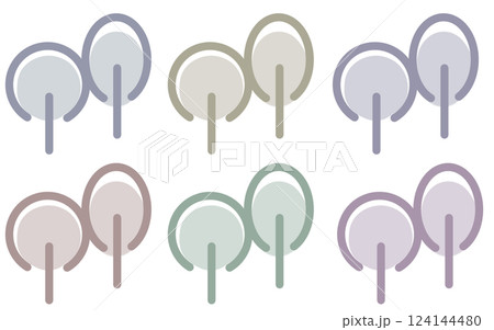 カラフルツリー 124144480