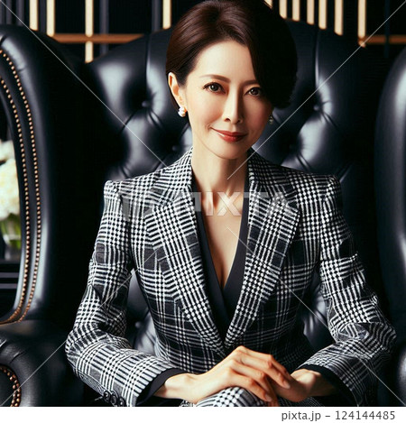 品格のある　女性CEOの微笑み 124144485