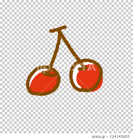 さくらんぼのフルーツイラスト素材 124145685