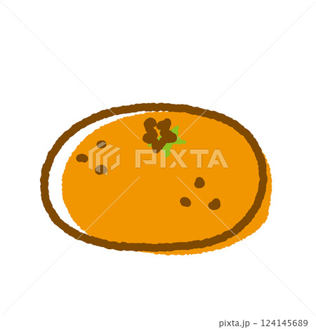 みかんのゆるいベクターイラスト素材 124145689
