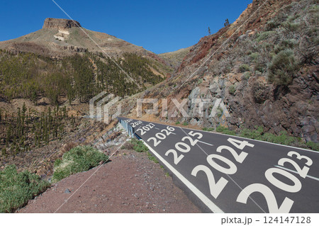 Road from past to future, concept Road from past to future, concept 124147128