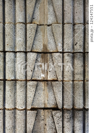 Concrete brick wall texture 124147551