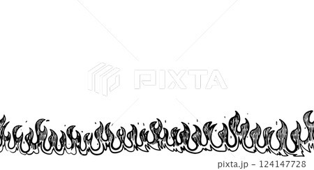 Doodle sketch style of Hand drawn fire vector illustration. 124147728