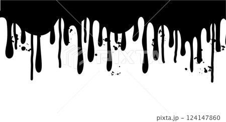 Doodle sketch style of Hand drawn Dripping liquid ,Black dripping paint, melting chocolate or drip of oil. vector illustration. Doodle sketch style of Hand drawn Dripping liquid ,Black dripping paint, melting chocolate or drip of oil. vector illustration. 124147860