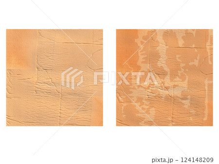 土壁のような正方形の水彩テクスチャ背景セット 124148209
