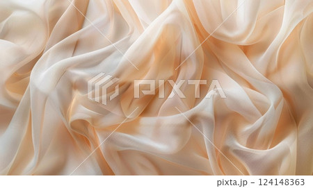 Ethereal Elegance. Light, airy, and drapey chiffon texture concept 124148363
