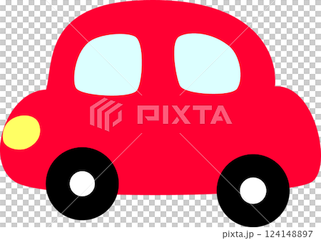 Running red car 124148897