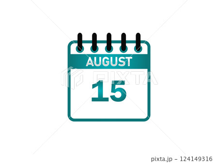August 15 Calendar Image 124149316