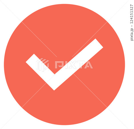チェックマークのアイコンイラスト 124151327