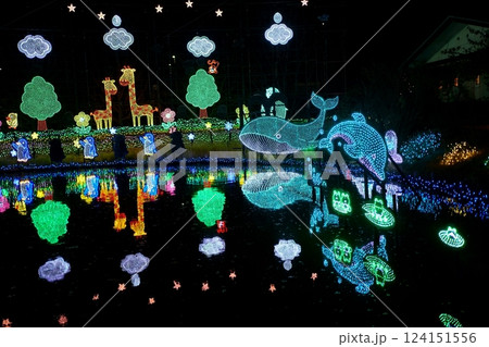 あしかがフラワーパーク　クリスマスイルミネーション 124151556