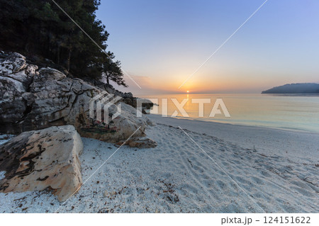 Marble beach (Saliara beach), Thassos Islands, Greece Marble beach (Saliara beach), Thassos Islands, Greece 124151622