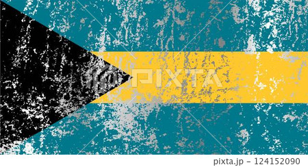 Bahamas flag with grunge effect. Bahamas flag with grunge effect. 124152090