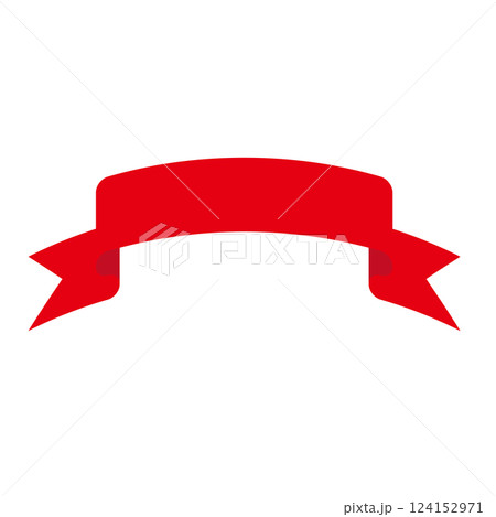 赤いリボンのイラスト 124152971