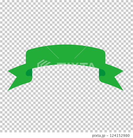 Green ribbon illustration Green ribbon illustration 124152980