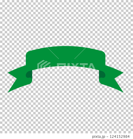 Green ribbon illustration Green ribbon illustration 124152984
