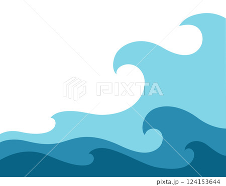 Abstract blue illustration on white background. 124153644
