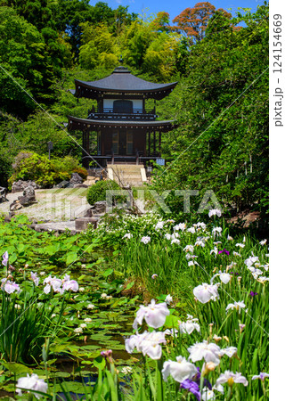 勧修寺の氷室池と観音堂 勧修寺の氷室池と観音堂 124154669