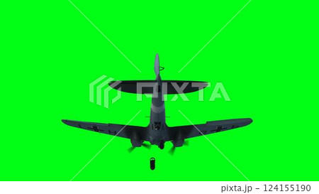 Heinkel He 111. German airliner and medium bomber. World War II. Green screen isolate. 3d rendering. Heinkel He 111. German airliner and medium bomber. World War II. Green screen isolate. 3d rendering. 124155190