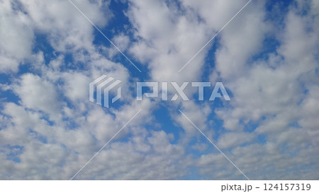 空模様 ひつじ雲 空模様 ひつじ雲 124157319