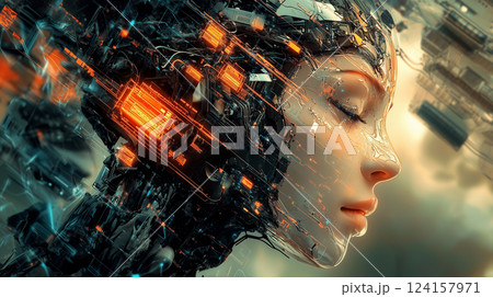 AI　アンドロイドのイメージ 124157971