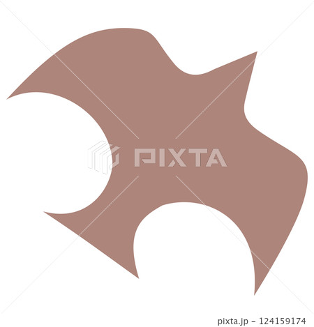 イラスト素材　飛んでいる鳥 124159174