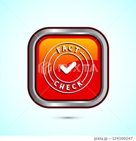 Fact check icon design illustration, Fact...のイラスト素材 [124160247] - PIXTA