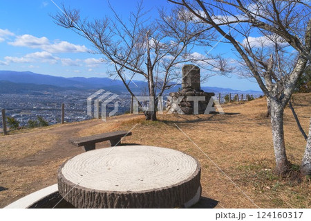 福岡県太宰府市　岩屋城の戦いの四王寺山 124160317