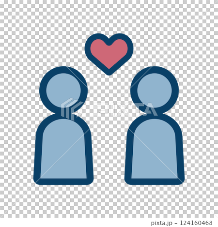Couple icon illustration Couple icon illustration 124160468