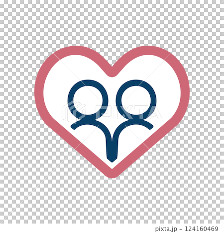 Couple icon illustration Couple icon illustration 124160469
