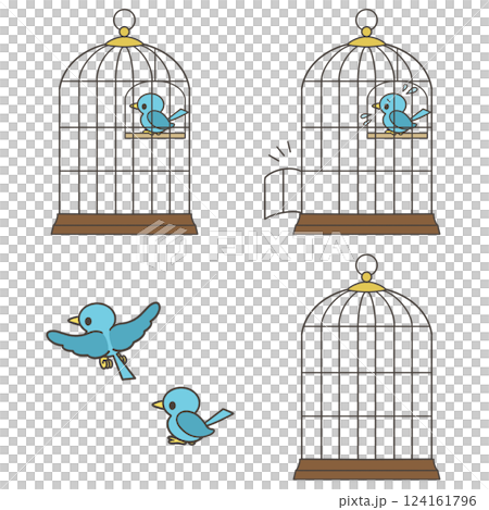 鳥 鳥かごセット 鳥 鳥かごセット 124161796