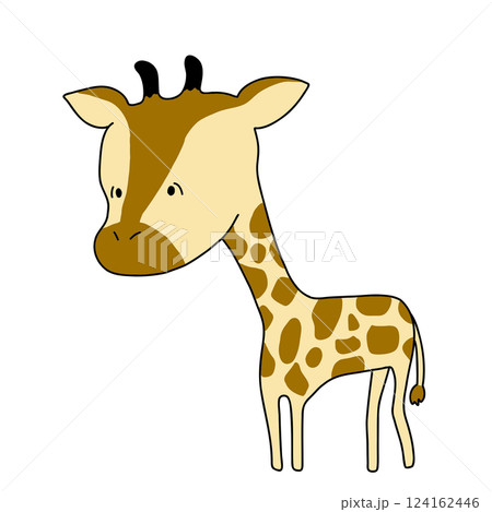 かわいいキリンのイラスト 124162446