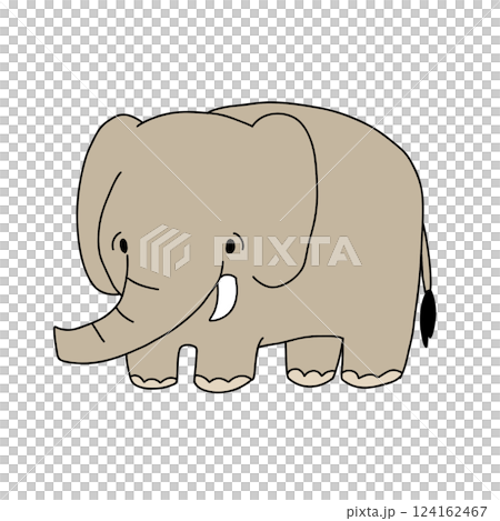 Cute elephant illustration 124162467