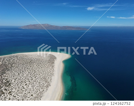 la ventana bcs playa punta arena beach aerial drone panorama baja california sur mexico la ventana bcs playa punta arena beach aerial drone panorama baja california sur mexico 124162752