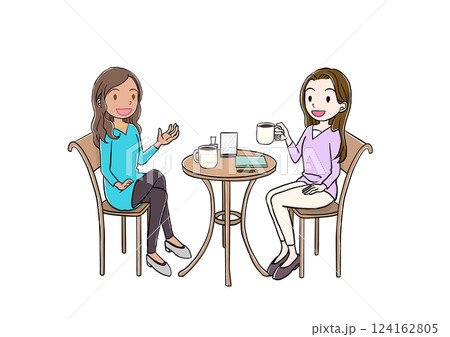 カフェで英会話 124162805
