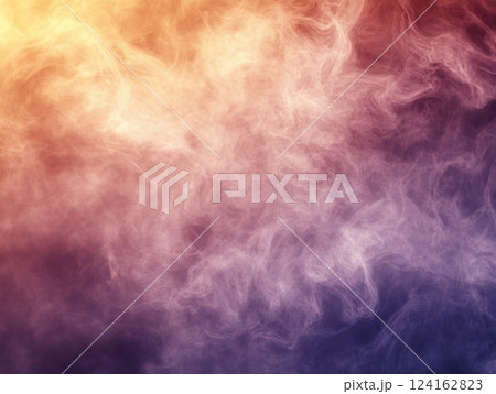 A blurred texture of swirling fog and mist in natural colors, creating an ethereal atmosphere that evokes a sense of tranquility and movement 124162823
