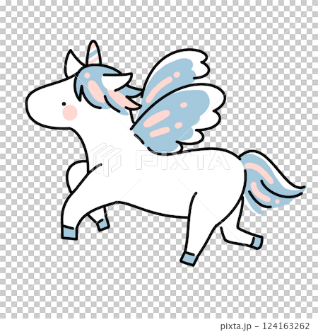 cute unicorn illustration 124163262