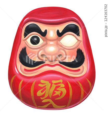 片目を入れたダルマ 124163702