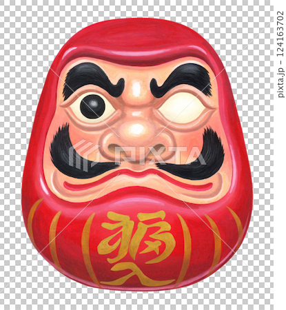 片目を入れたダルマ 124163702