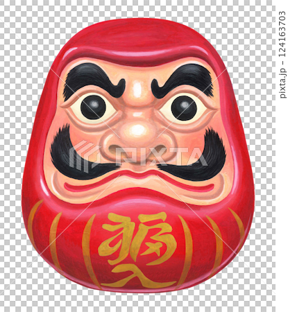 両目を入れたダルマ 124163703