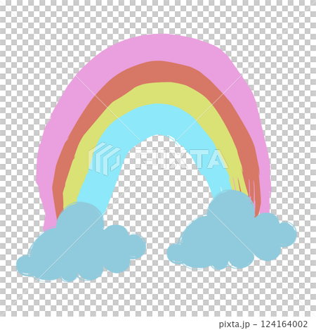 A rainbow and clouds A rainbow and clouds 124164002