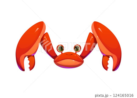 Cartoon underwater font crab letter M. Underwater wildlife creature ABC font element, ocean nature isolated vector English typeset symbol or aquatic life animal latin alphabet letter Cartoon underwater font crab letter M. Underwater wildlife creature ABC font element, ocean nature isolated vector English typeset symbol or aquatic life animal latin alphabet letter 124165016