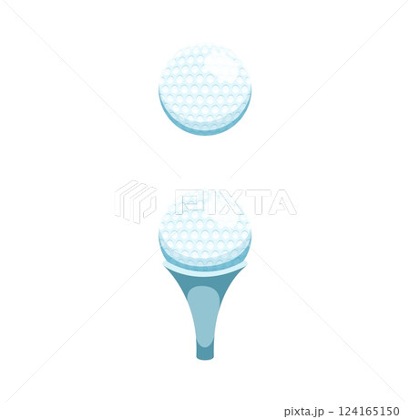 Summer travel font type or typeface of punctuation sign as golf balls, cartoon vector. Semicolon punctuation symbol for golf sport, summer vacations or holidays and entertainment font typeface 124165150